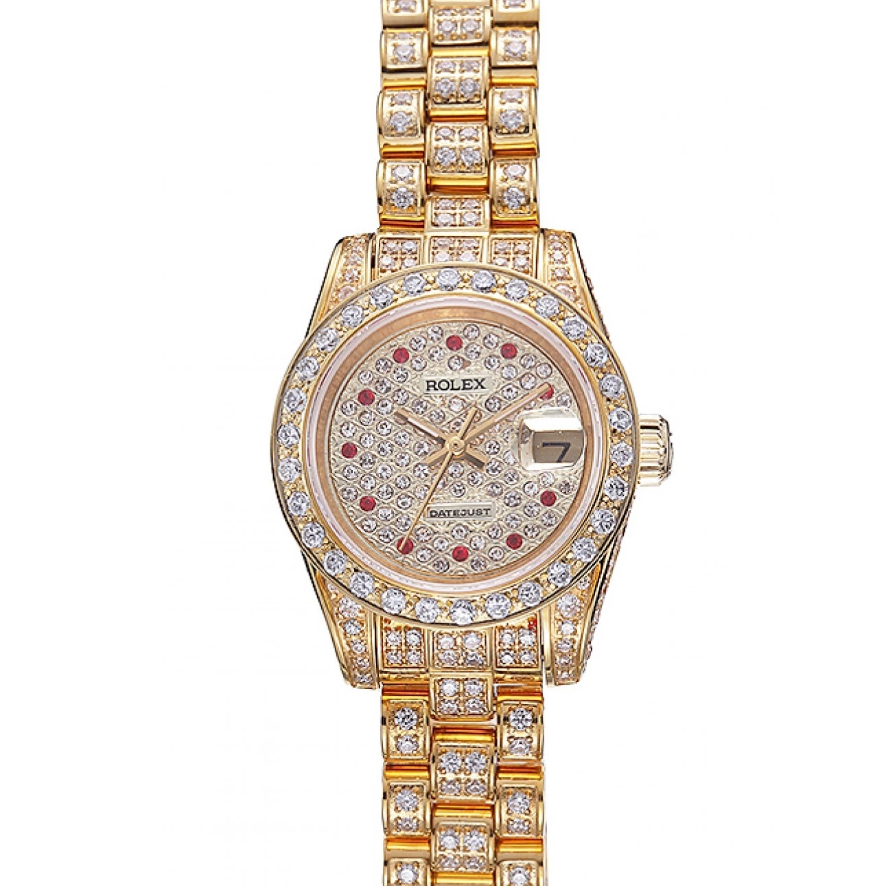 Good Copy Rolex Watches DateJust 622024 Swiss Diamond Rolex Dial Gold 0721